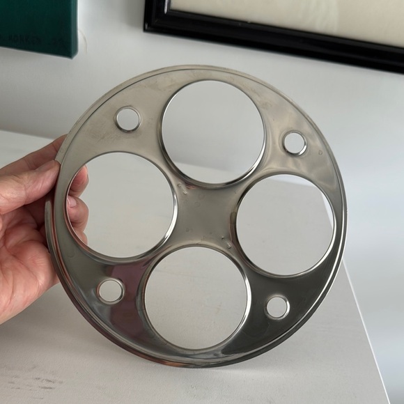 Four Egg Poacher Stainless Steel with Non Stick Egg Cups - Picture 10 of 11